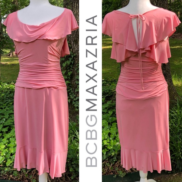 BCBGMaxAzria Dresses & Skirts - BCBGMAXAZRIA Stunning Flutter Sleeve Dress (M)